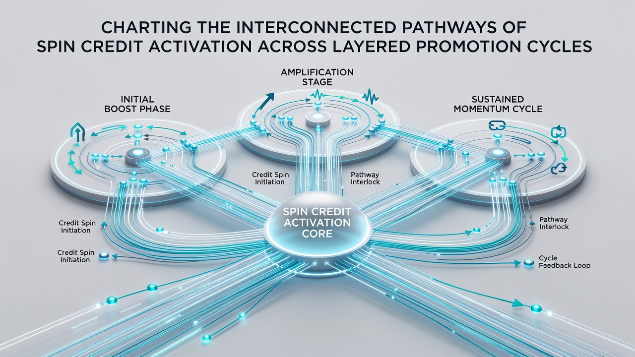Illustration of layered promotion cycles with arrows depicting credit flow between welcome, loyalty, and seasonal spin offers
