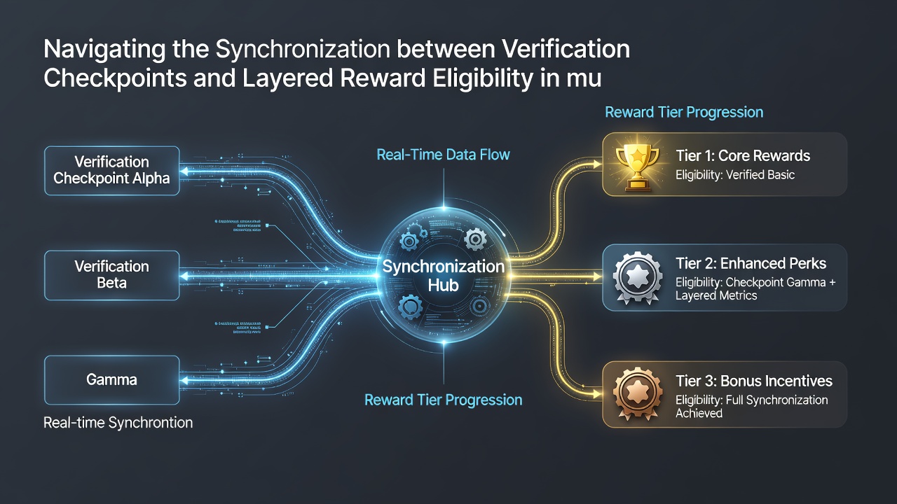 Diagram showing how verification checkpoints connect to reward eligibility layers in multi-region gaming environments